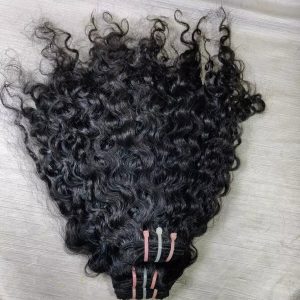 center wig natural black single drawn indian hair bundles
