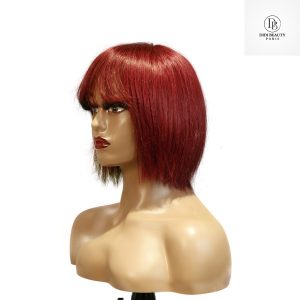 center wig machine made color wig remy hair