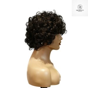 center wig machine made black wig remy hair tc002