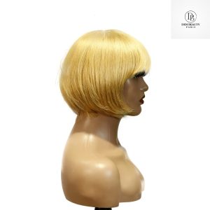 center wig machine made color wig remy hair