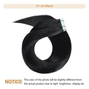 center wig asian raw hair #1 straight tape in hair extensions
