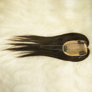 center wig straight silk top human hair 12 inch