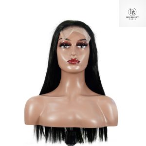 center wig natural black remy hair 5x5 lace closure straight human hair wig