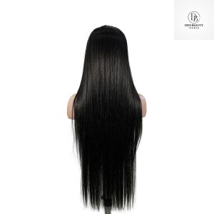 center wig 13x4 straight lace front wig natural black remy hair