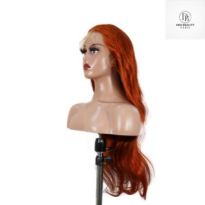 center wig 13x4 straight lace front wig 350 orange 26 inch remy hair