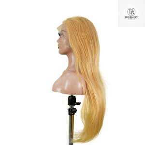center wig 13x4 straight lace front wig 27 honey blonde remy hair