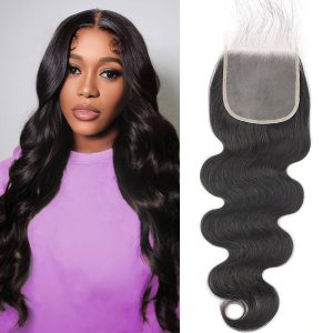 center wig remy hair 5x5 body wave hd closure